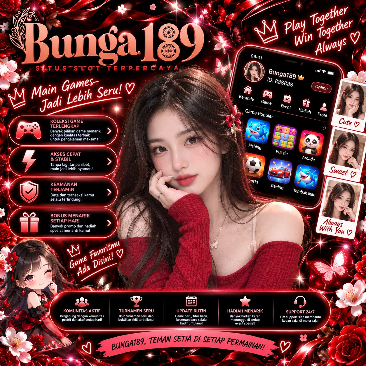 BUNGA189 $ Temukan Game Menarik dengan Suasana Cinta yang Lebih Fresh